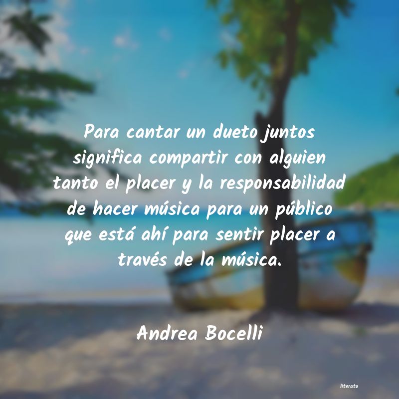 Frases de Andrea Bocelli