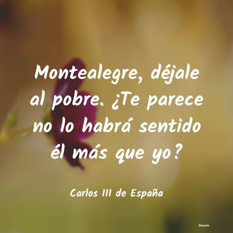 Frases de Carlos III de España