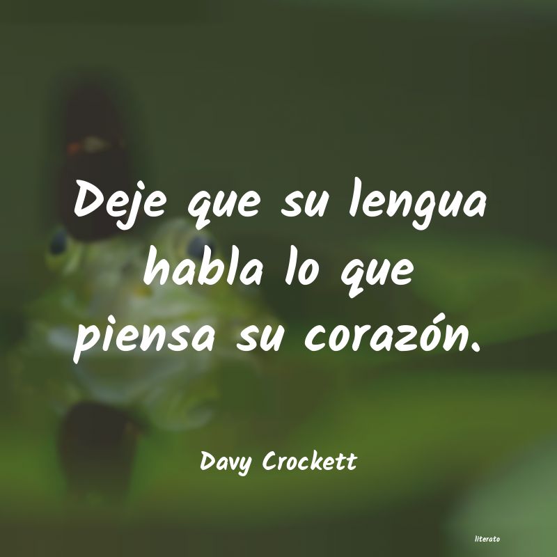 frases de Davy Crockett