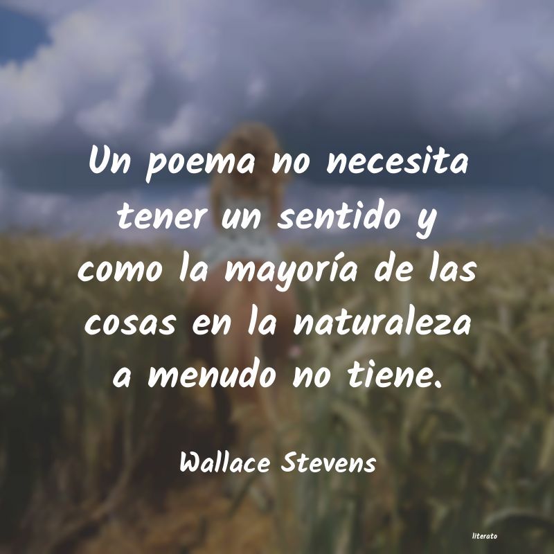 Frases de Wallace Stevens