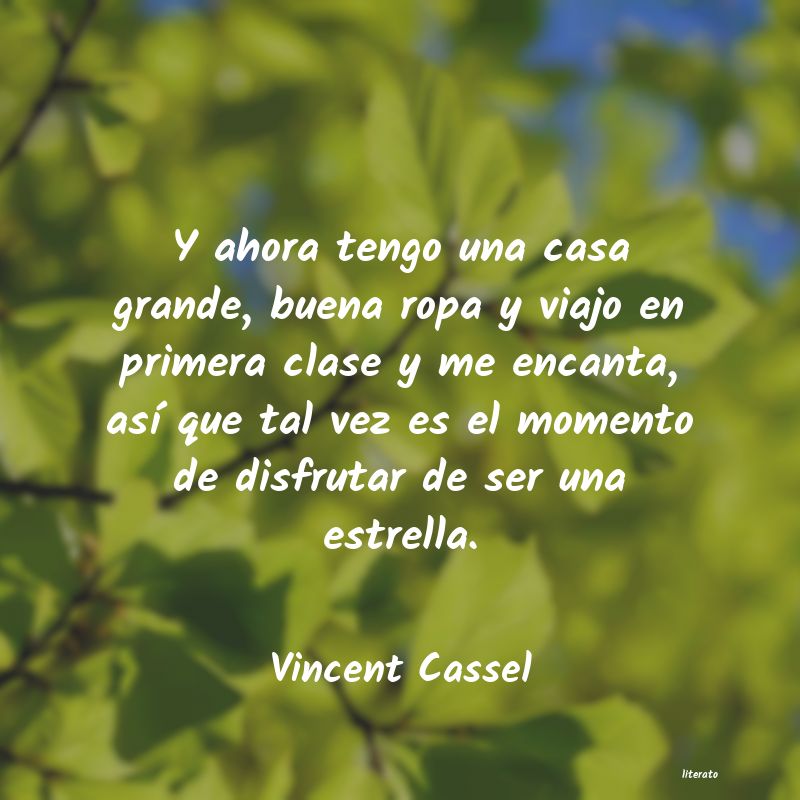 Frases de Vincent Cassel