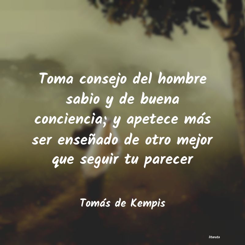 Frases de Tomás de Kempis