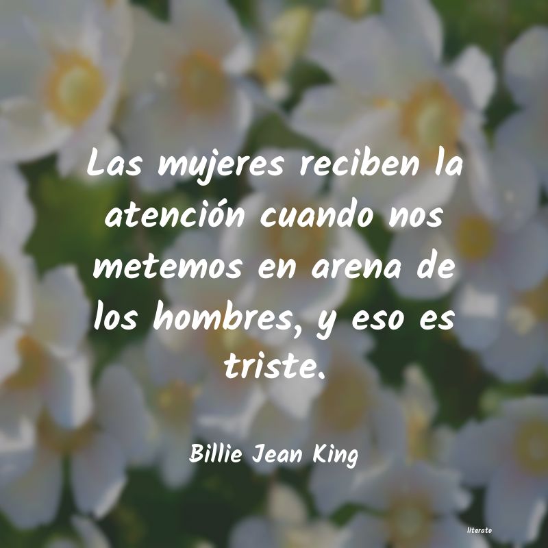frases de Billie Jean King