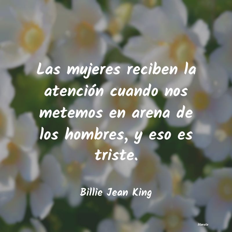 Frases de Billie Jean King