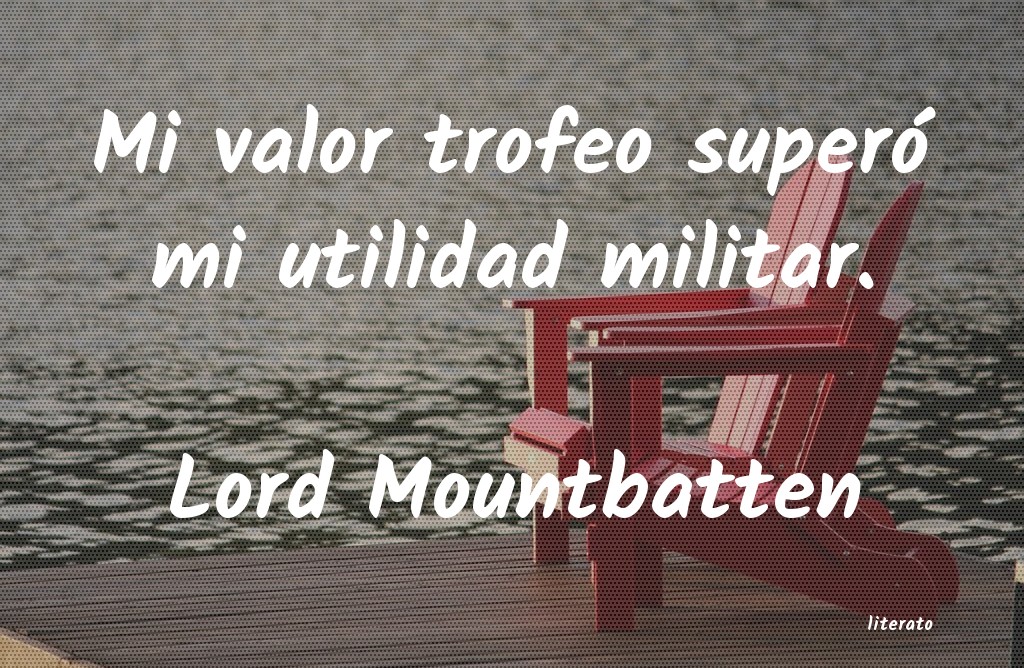 frases de Lord Mountbatten
