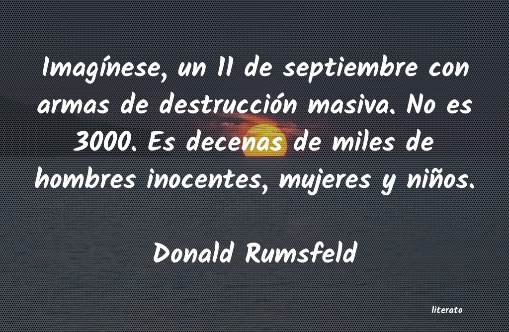 frases de Donald Rumsfeld