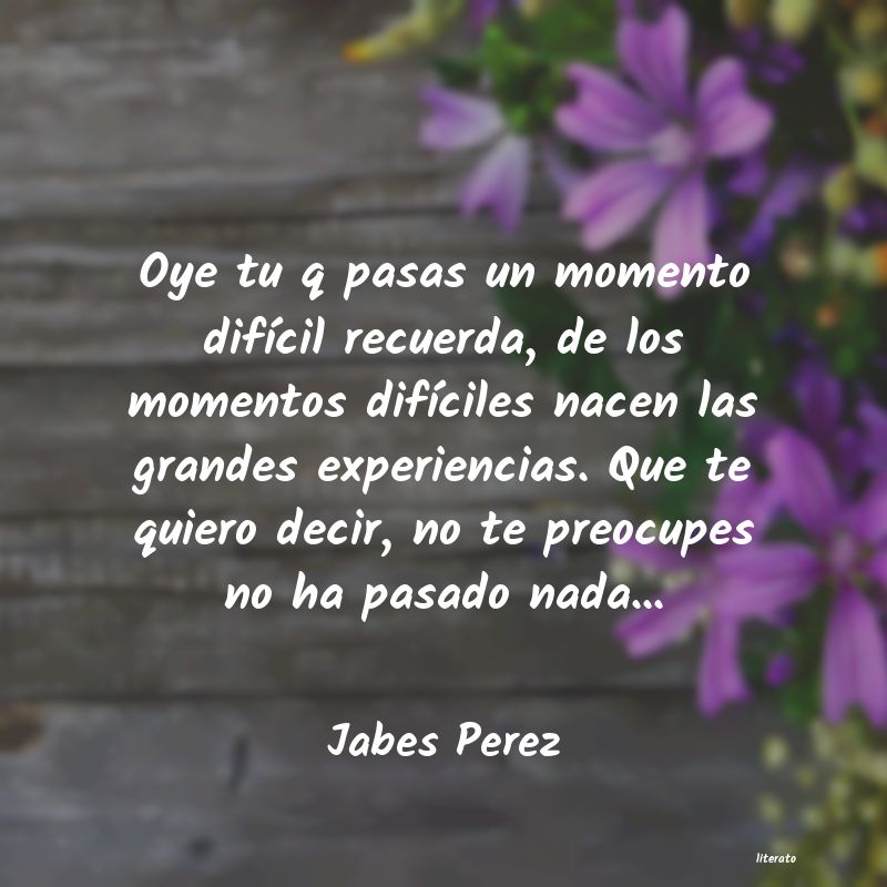 Frases de Jabes Perez