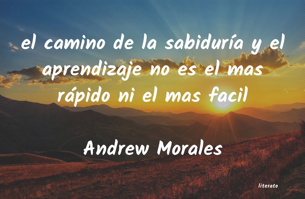 Frases de Andrew Morales