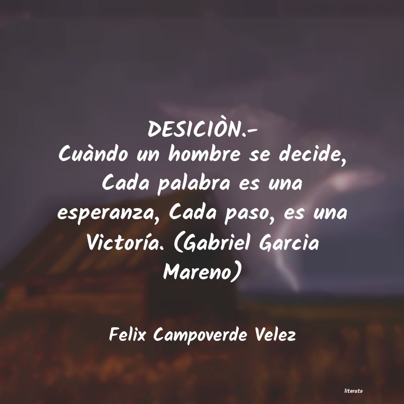 frases de Felix Campoverde Velez