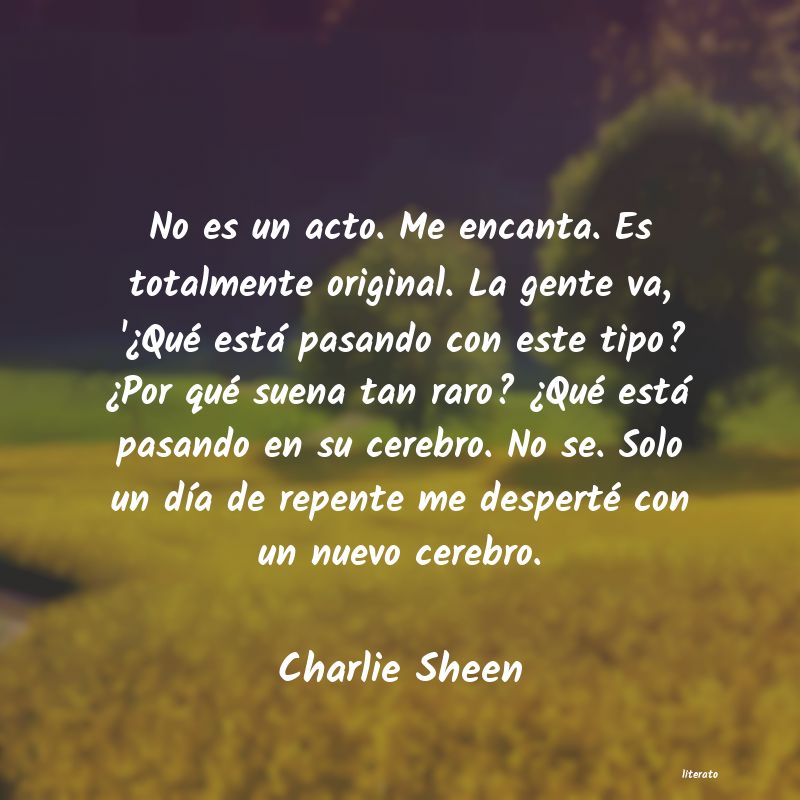 frases de Charlie Sheen