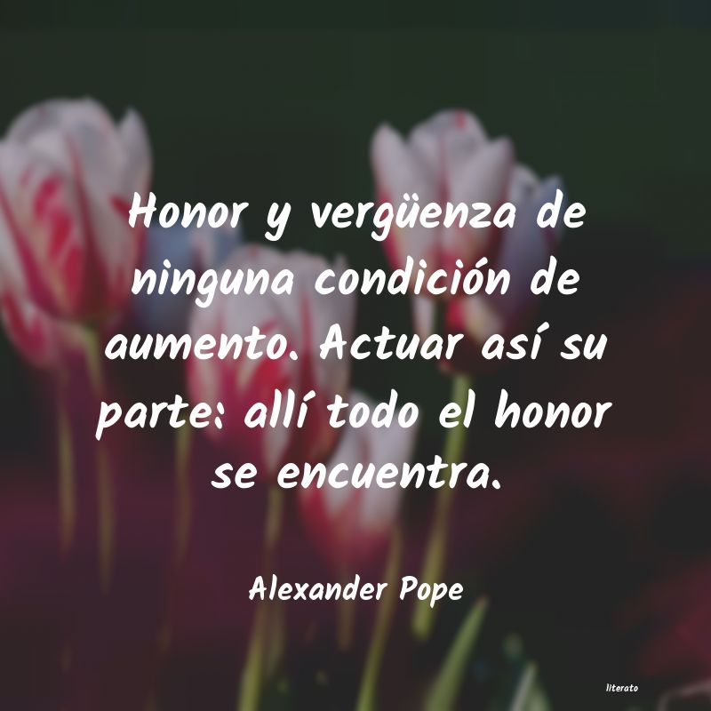 Frases de Alexander Pope