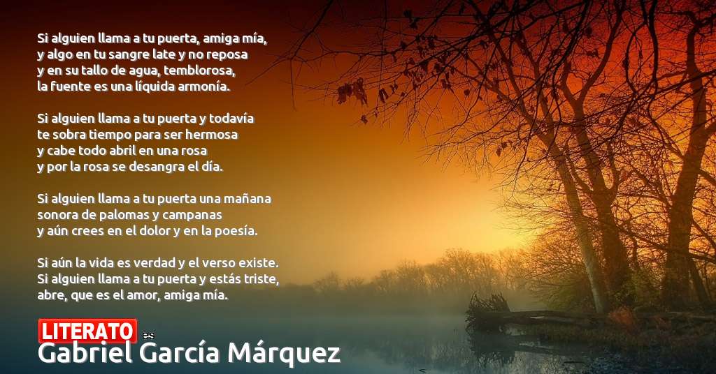 poemas de gabriel garcia marques