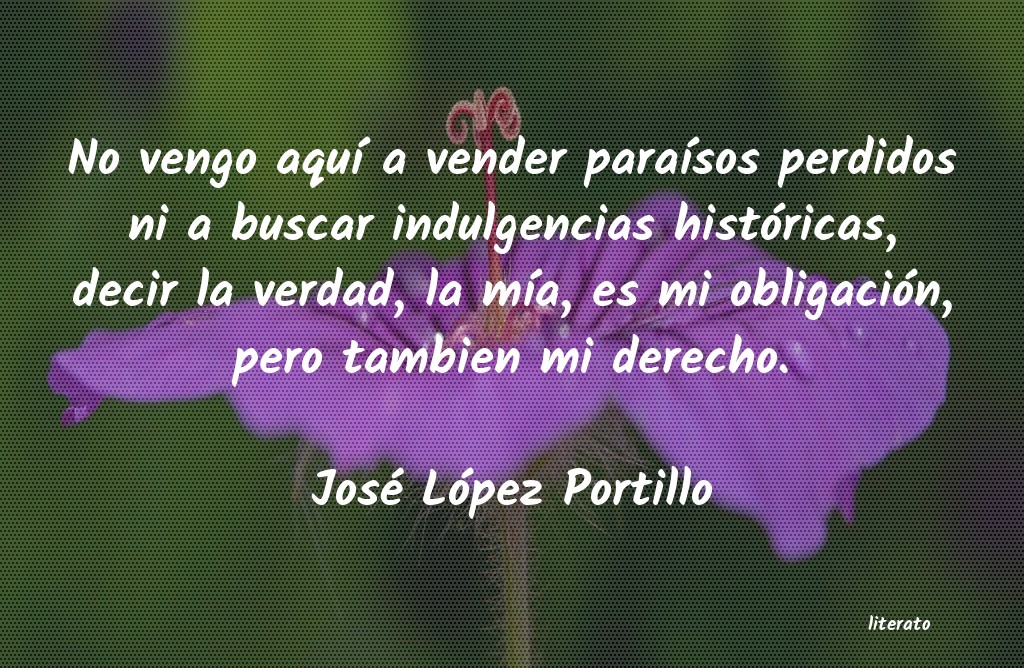 frases de José López Portillo