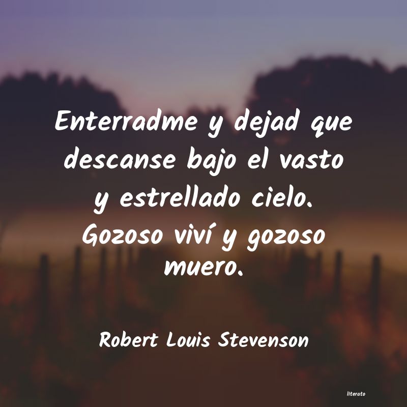 Frases de Robert Louis Stevenson