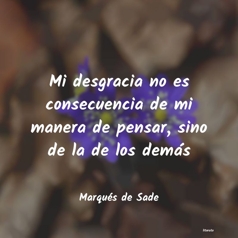 Frases de Marqués de Sade