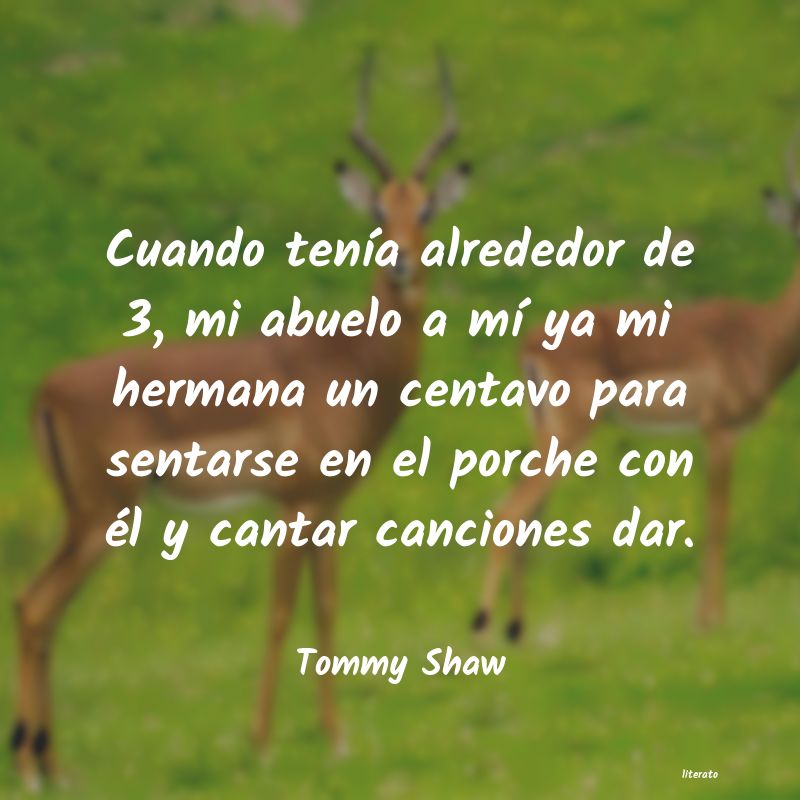 frases de Tommy Shaw