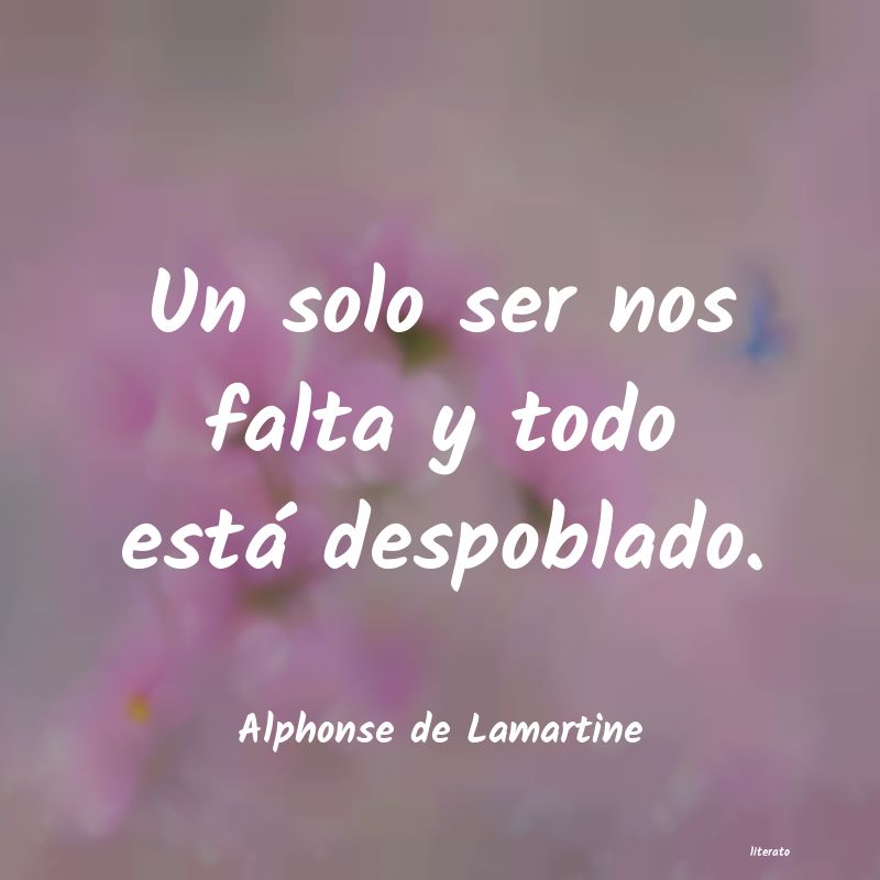 Frases de Alphonse de Lamartine