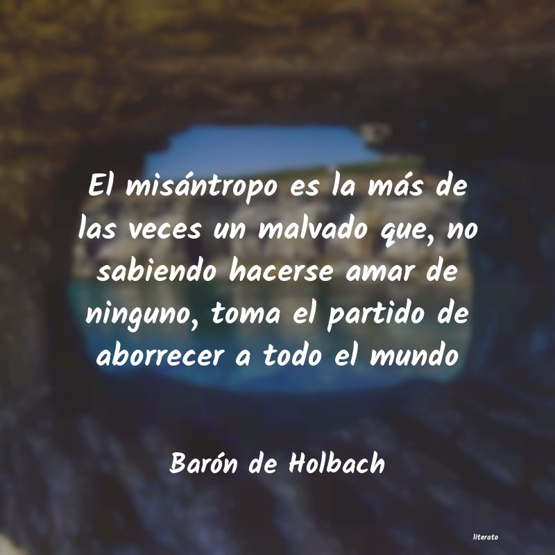 Frases de Barón de Holbach