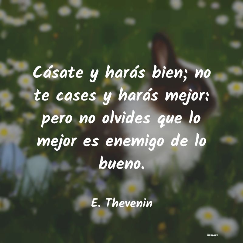 frases de E. Thevenin