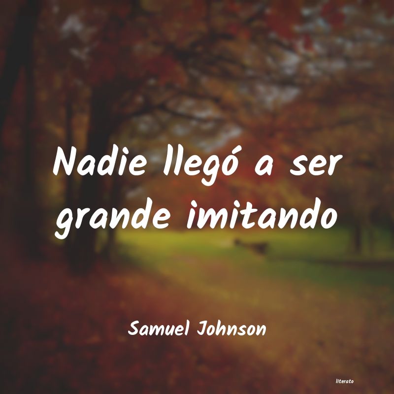 Frases de Samuel Johnson