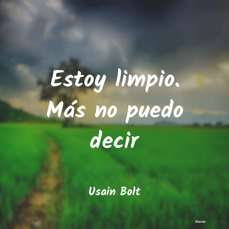frases de Usain Bolt