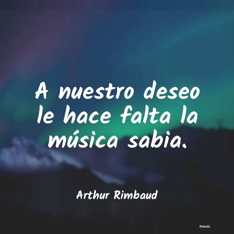 frases de Arthur Rimbaud