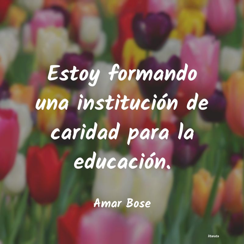 frases de Amar Bose