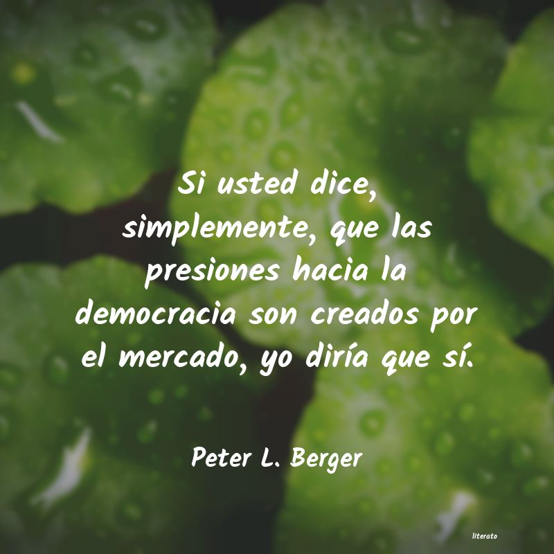 frases de Peter L. Berger