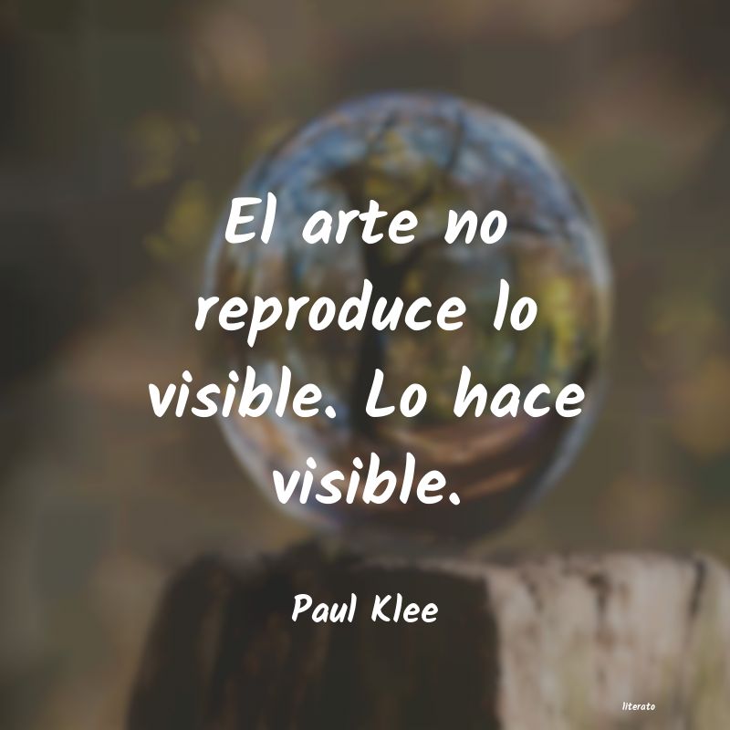 Frases de Paul Klee