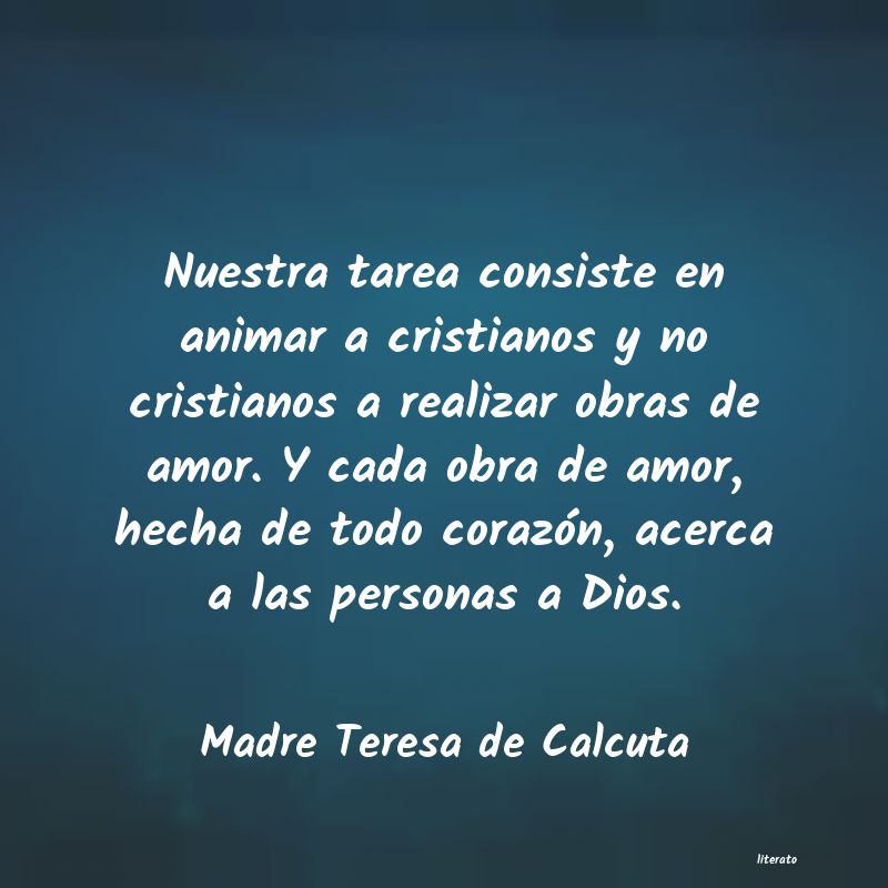 Frases de Madre Teresa de Calcuta