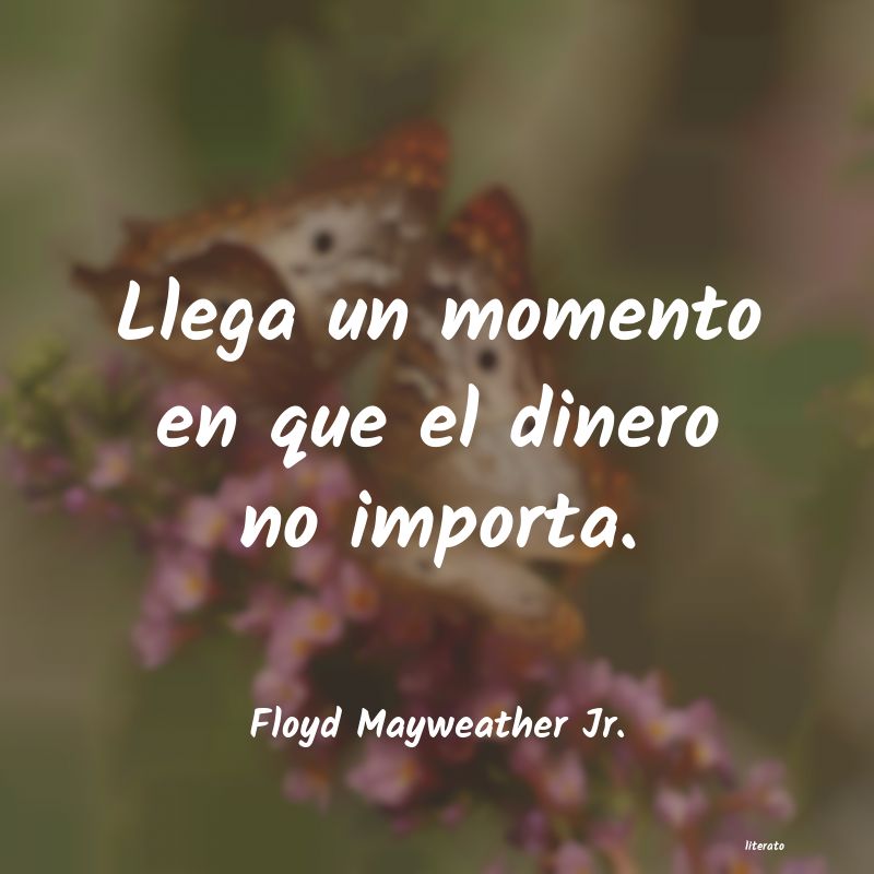 Frases de Floyd Mayweather Jr.