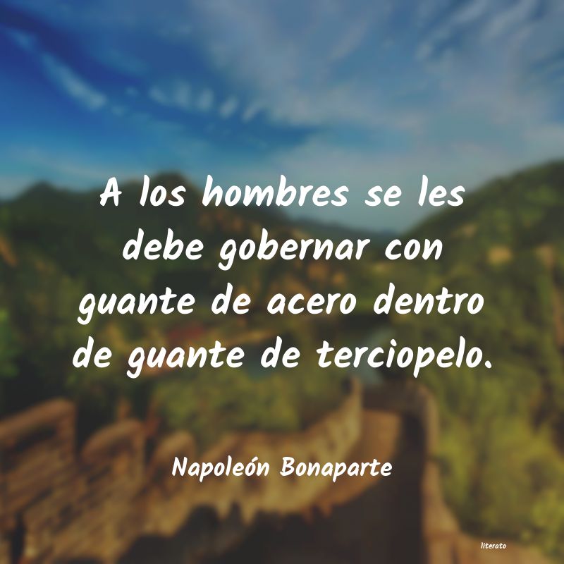 frases de NapoleÃ³n Bonaparte
