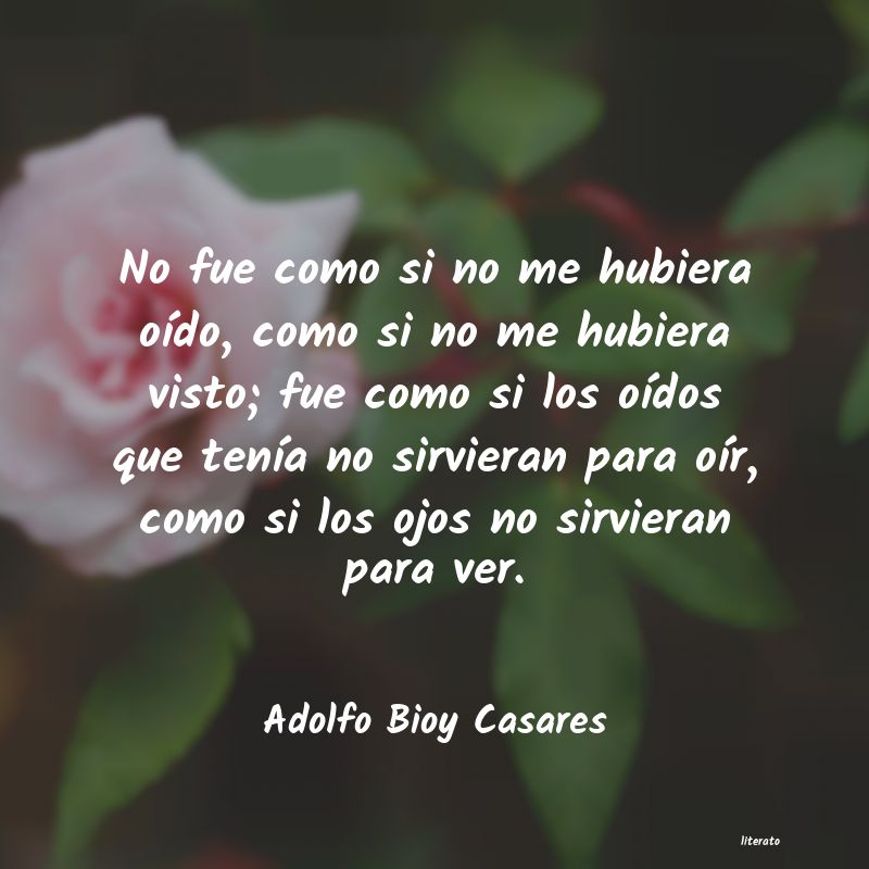 frases de Adolfo Bioy Casares