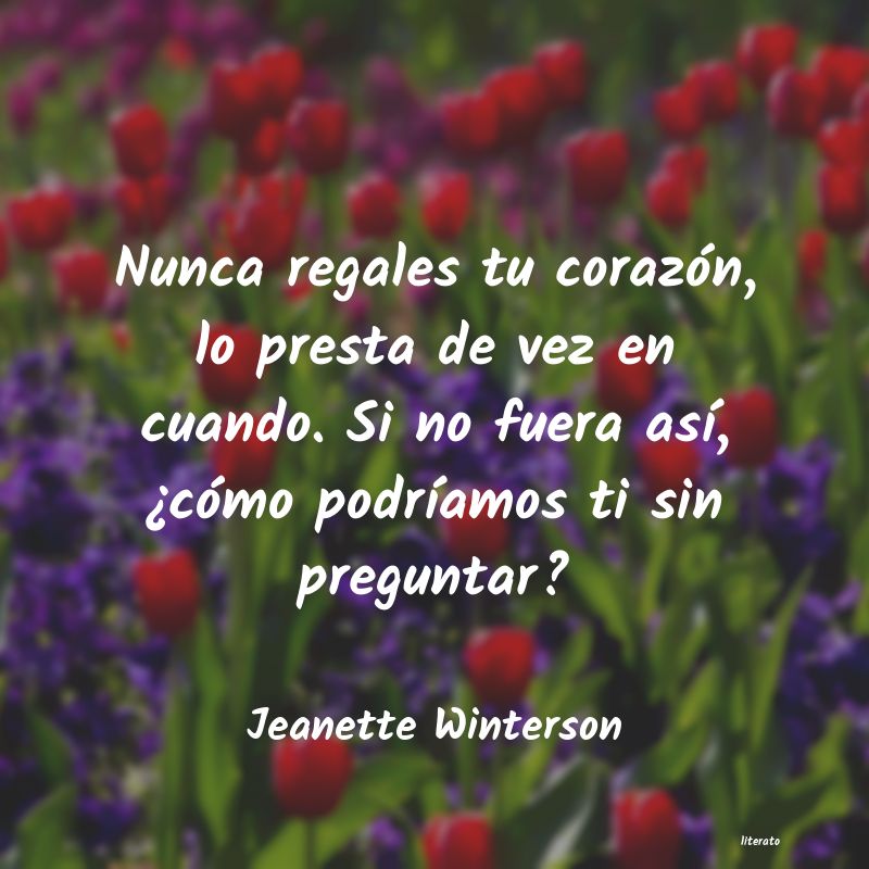 Frases de Jeanette Winterson