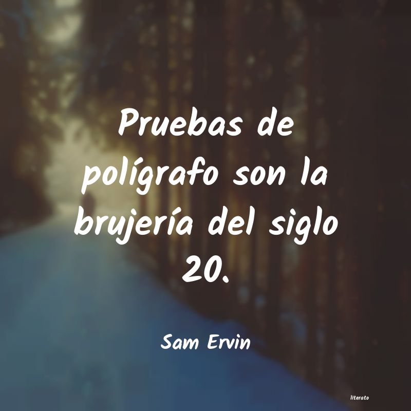 frases de Sam Ervin