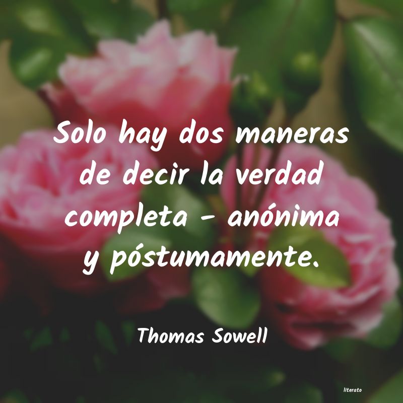 Frases de Thomas Sowell
