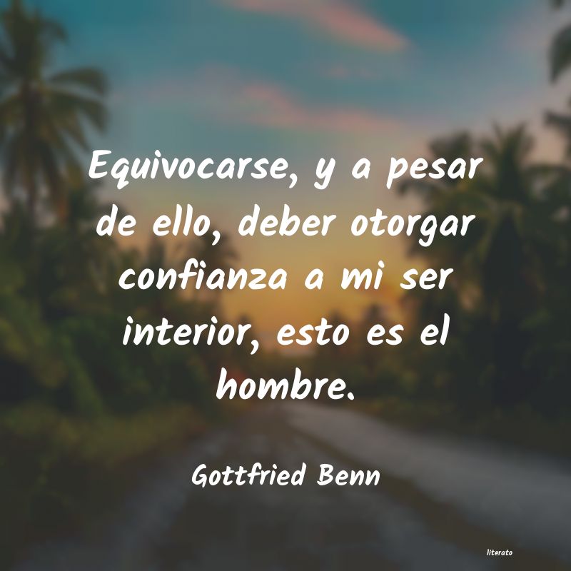 Frases de Gottfried Benn