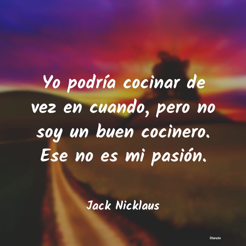 Frases de Jack Nicklaus