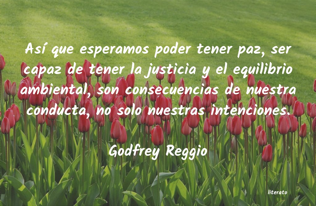 frases de Godfrey Reggio