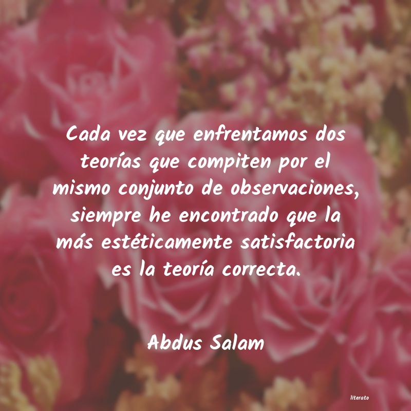 frases de Abdus Salam