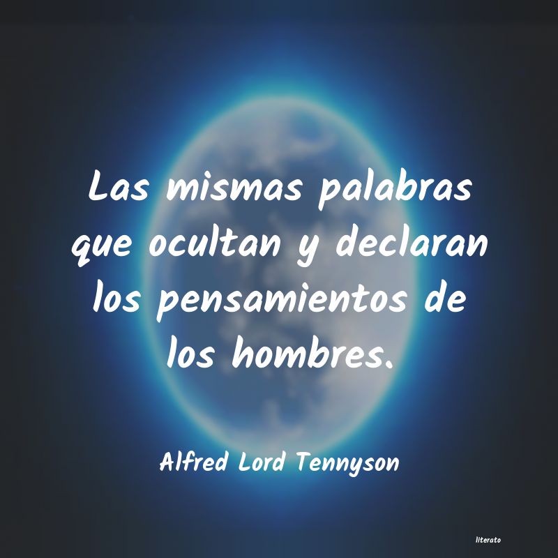 frases de Alfred Lord Tennyson