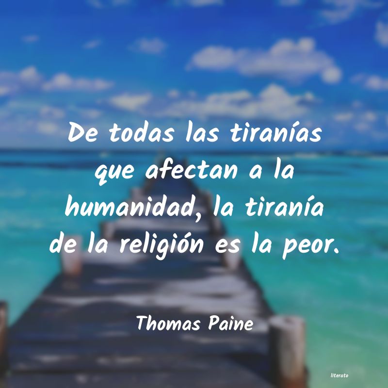 Frases de Thomas Paine