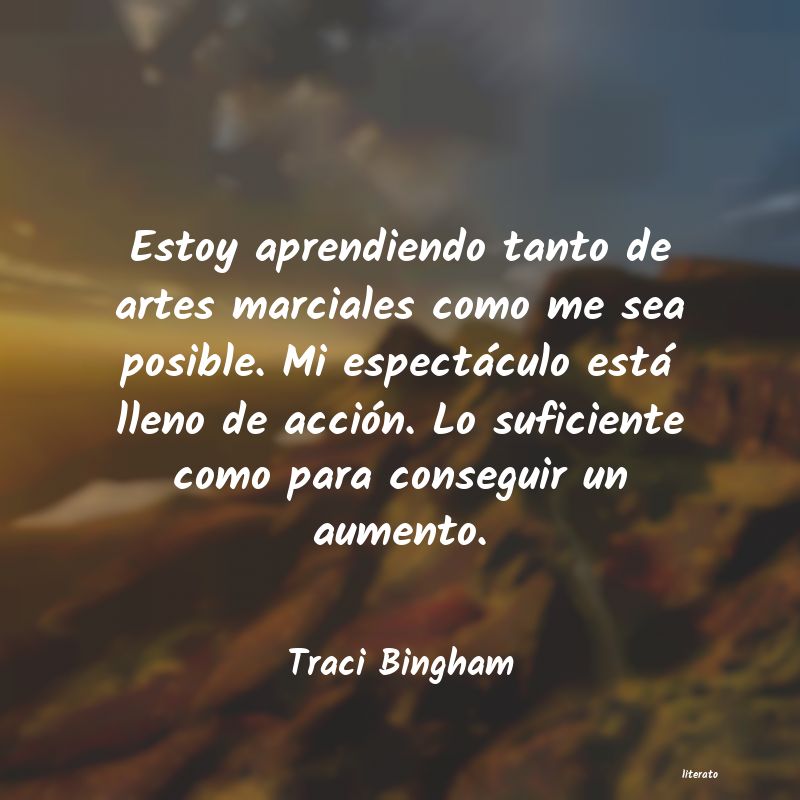 Frases de Traci Bingham