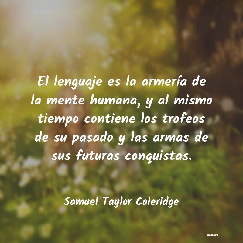 Frases de Samuel Taylor Coleridge