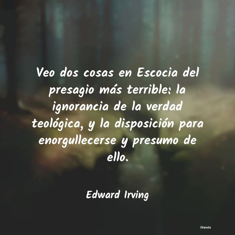 Frases de Edward Irving