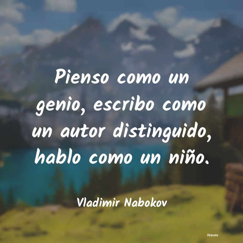 Frases de Vladimir Nabokov