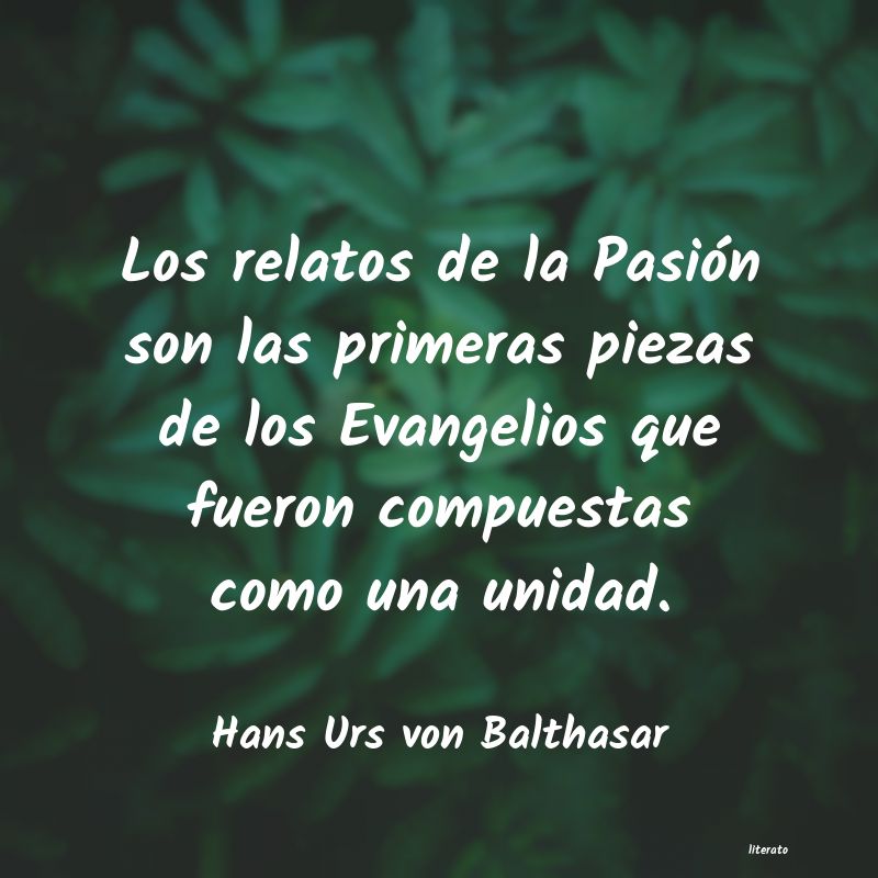 frases de Hans Urs von Balthasar