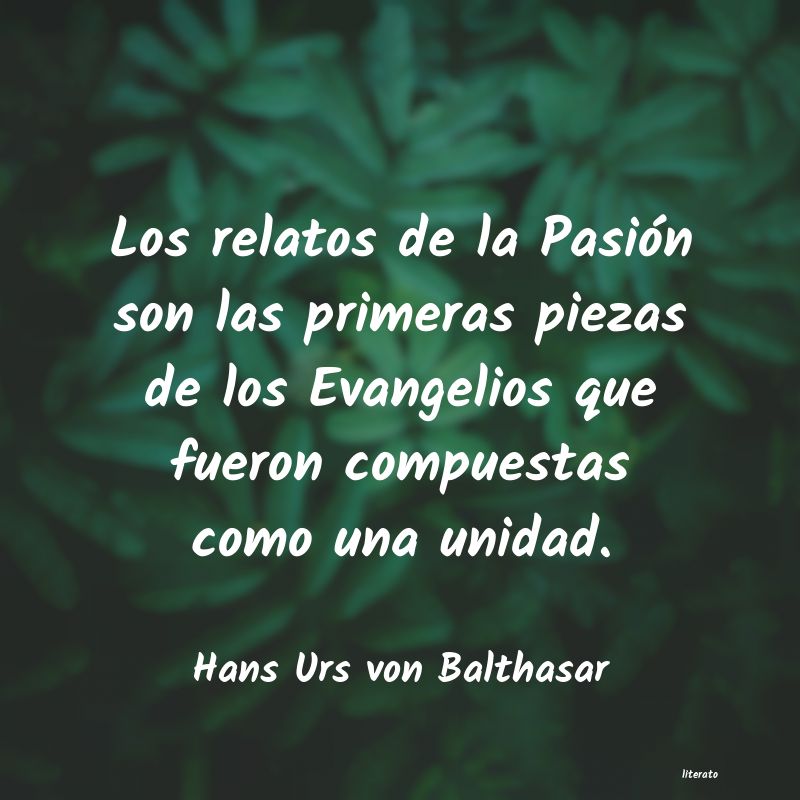 Frases de Hans Urs von Balthasar