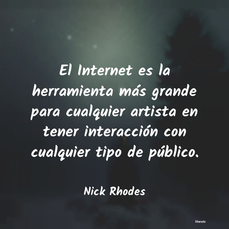 Frases de Nick Rhodes