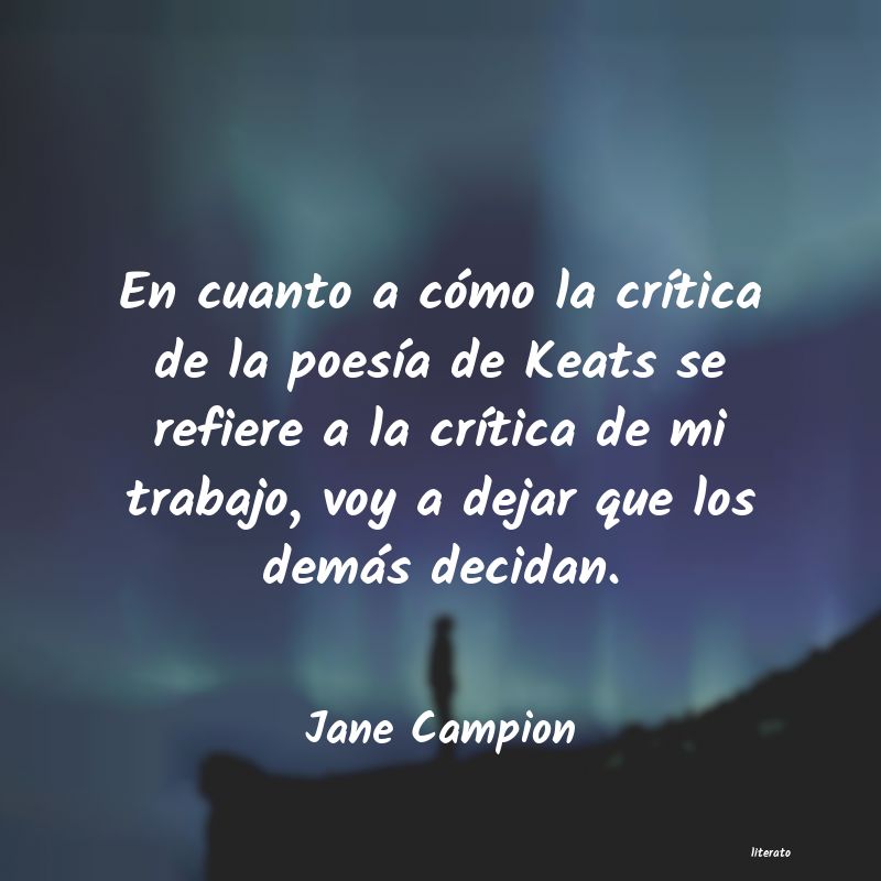 frases de Jane Campion
